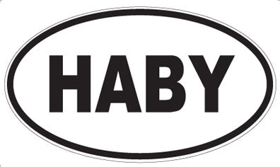HABY - Oval Magnet