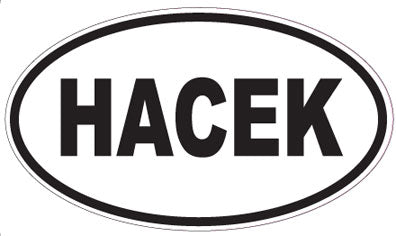 HACEK - Oval Sticker