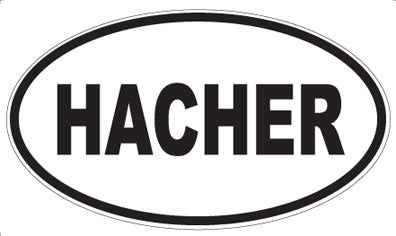 HACHER - Oval Magnet