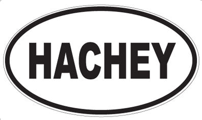 HACHEY - Oval Magnet