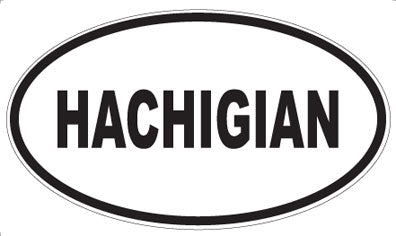 HACHIGIAN - Oval Magnet
