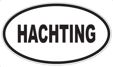 HACHTING - Oval Sticker