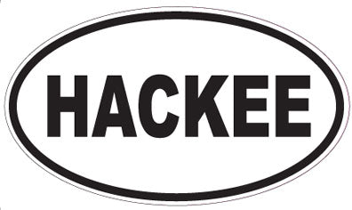 HACKEE - Oval Sticker