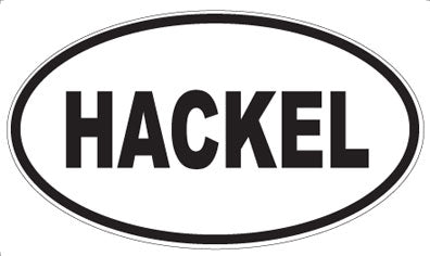HACKEL - Oval Sticker