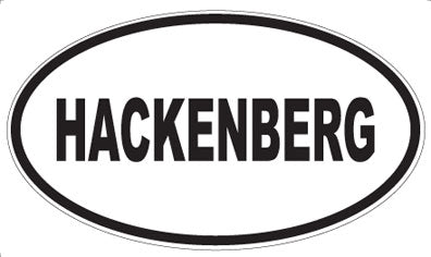 HACKENBERG - Oval Magnet