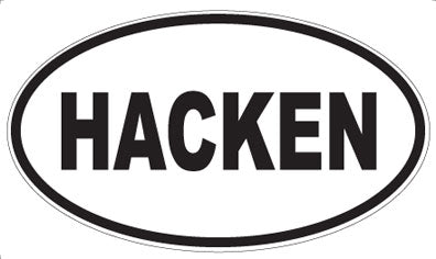 HACKEN - Oval Magnet