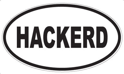 HACKERD - Oval Sticker