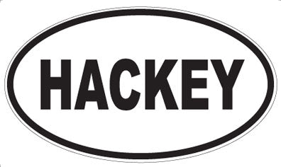 HACKEY - Oval Magnet