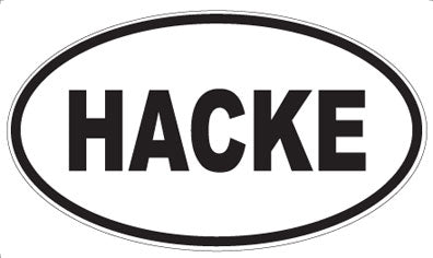 HACKE - Oval Magnet