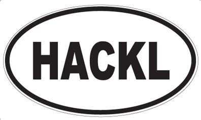 HACKL - Oval Sticker