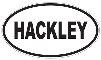 HACKLEY - Oval Sticker