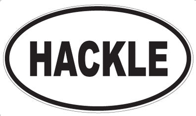 HACKLE - Oval Magnet