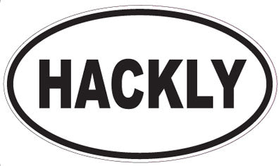 HACKLY - Oval Sticker