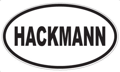 HACKMANN - Oval Sticker