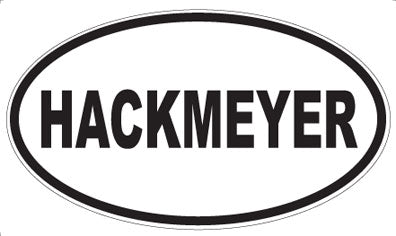 HACKMEYER - Oval Magnet