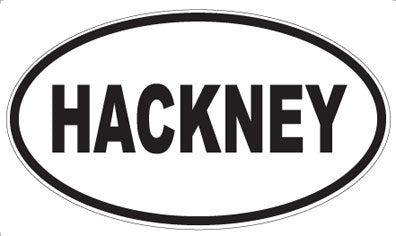 HACKNEY - Oval Sticker