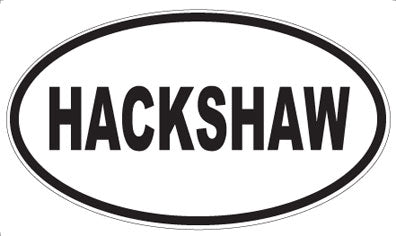 HACKSHAW - Oval Magnet