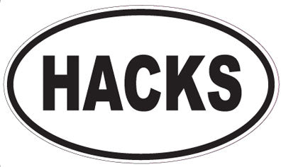 HACKS - Oval Magnet