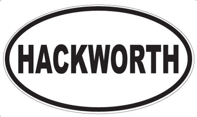 HACKWORTH - Oval Magnet