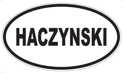 HACZYNSKI - Oval Magnet