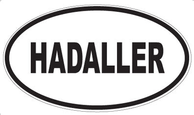 HADALLER - Oval Sticker