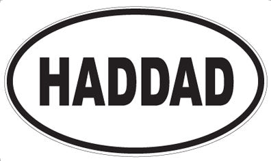 HADDAD - Oval Magnet