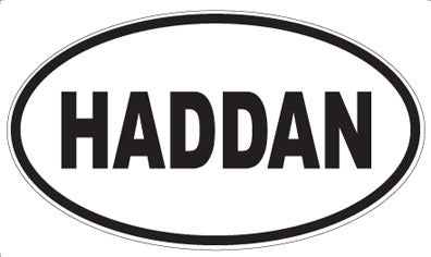 HADDAN - Oval Magnet