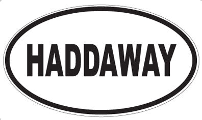HADDAWAY - Oval Magnet
