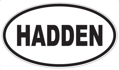 HADDEN - Oval Magnet