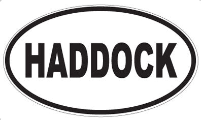 HADDOCK - Oval Sticker