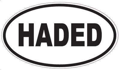 HADED - Oval Sticker