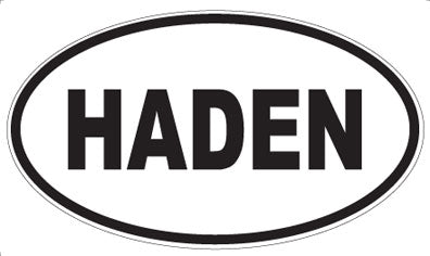HADEN - Oval Sticker