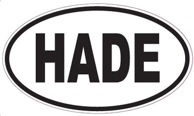 HADE - Oval Sticker