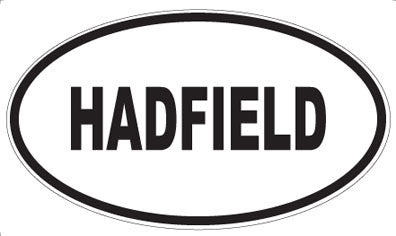 HADFIELD - Oval Sticker