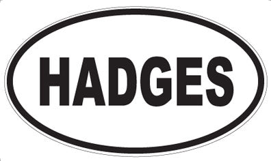 HADGES - Oval Magnet
