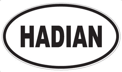 HADIAN - Oval Sticker