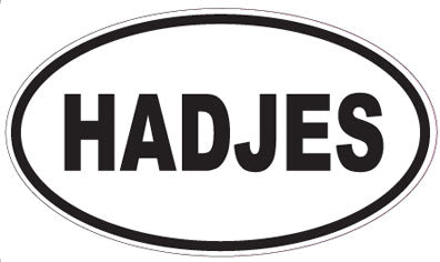 HADJES - Oval Sticker