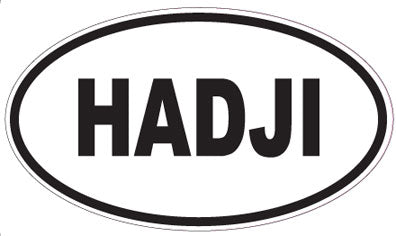 HADJI - Oval Sticker