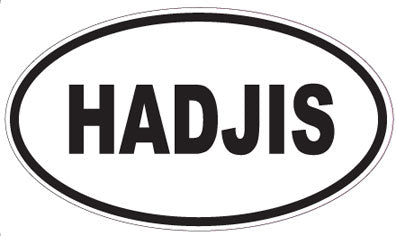 HADJIS - Oval Sticker