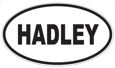 HADLEY - Oval Sticker