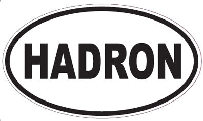 HADRON - Oval Sticker