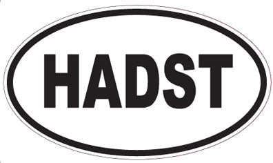 HADST - Oval Sticker