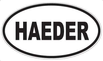 HAEDER - Oval Magnet