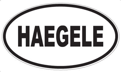 HAEGELE - Oval Magnet