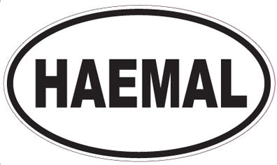 HAEMAL - Oval Sticker