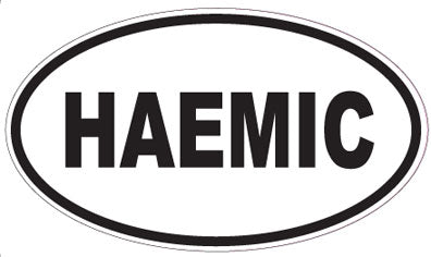 HAEMIC - Oval Sticker