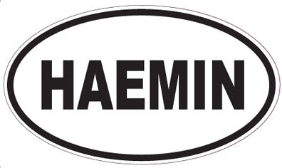 HAEMIN - Oval Sticker
