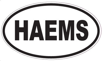 HAEMS - Oval Magnet