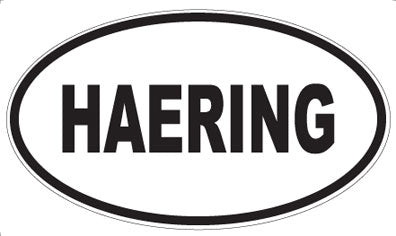HAERING - Oval Magnet