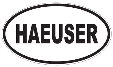HAEUSER - Oval Magnet